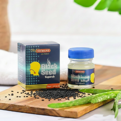 cold & flu, congestion, natural relief balm, pain relief, black seed vapor rub, natural vapor rub, vapor balm, cough and cold relief, congestion relief rub, herbal vapor balm, hemani vapor rub	
