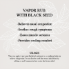 cold & flu, congestion, natural relief balm, pain relief, black seed vapor rub, natural vapor rub, vapor balm, cough and cold relief, congestion relief rub, herbal vapor balm, hemani vapor rub	