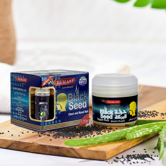 cold & flu, congestion, natural relief balm, pain relief, black seed vapor rub, natural vapor rub, vapor balm, cough and cold relief, congestion relief rub, herbal vapor balm, hemani vapor rub	