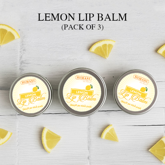 Pack of 3 Lemon Lip Balm	