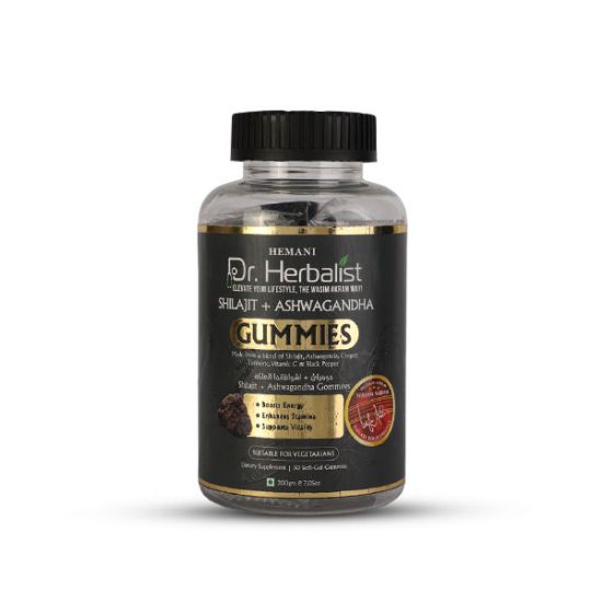 Picture of Dr. Herbalist Shilajit + Ashwagandha Gummies 120gm