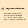 noodle soap, soap, argan soap, argan, herbal soap, herbal soap with argan, anti aging, soap for dry skin, wrinkles and fine lines