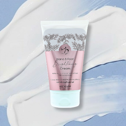 hand and foot cream, hand cream, foot cream, brightening cream, anti-tan hand cream, UV protection cream, glowing skin, even skin tone, moisturizing hand cream, Hemani skincare, instant glow cream, whitening cream for hands and feet, moisturizing cream, best hand and foot brightening cream