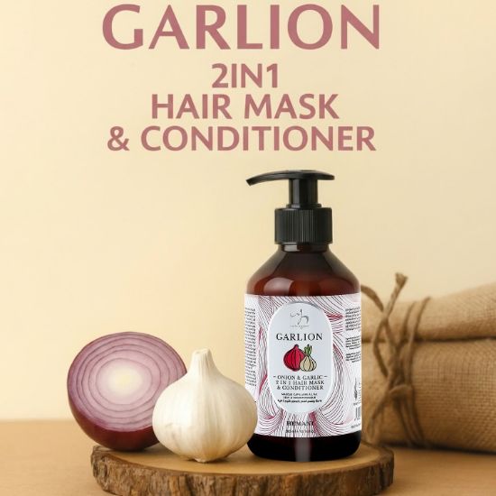 garlic, hair mask, onion, conditioner, hair mask & conditioner, hair breakage, split ends, strong & shiny hair, onion garlic hair conditioner, onion garlic hair mask, 2-in-1 hair mask and conditioner, anti-hair fall conditioner, deep conditioning mask, natural hair repair, hair growth treatment, conditioner for weak hair, frizz control conditioner, moisturizing hair mask, herbal hair care
