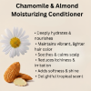 deeply hydrates, nourishes, itchy scalp, nourishes hair, chamomile, almond, soft & shiny hair, chamomile and almond conditioner, moisturizing conditioner, hair conditioner, smooth hair, anti-frizz conditioner, nourishing conditioner for dry hair, herbal conditioner, hydrating hair care, chamomile conditioner, almond conditioner