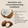 Shiny, moisturized hair, frizz-free, shea butter and coconut conditioner, moisturizing conditioner, hydrating hair conditioner, frizz control conditioner, conditioner for dry hair, dry hair, natural hair conditioner, deep moisture conditioner, anti-breakage conditioner, organic conditioner, shea butter conditioner, coconut conditioner