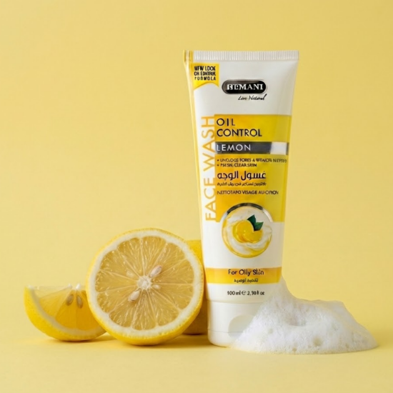 lemon face wash, oil control face wash, anti-acne cleanser, oil control lemon face wash for oily skin, natural face wash for acne and pimples, brightening lemon face wash for daily use, gentle cleanser for oily and combination skin, lemon extract face wash for clear skin, brightening, lightens spots & marks, oily skin, face wash, oil control, clean skin, reduces oil, glowing skin, vitamin c, antibacterial