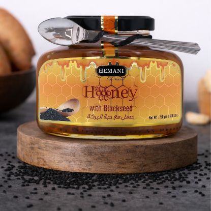 honey, antibacterial, strong immunity, sweetener, anti-inflammatory, antioxidant, bloating and gas, natural, honey, organic honey, pure honey, blackseed, gut health, blackseed honey, honey with black seed, herbal honey, best black seed infused honey for health, natural honey with black seed for immunity, herbal honey for digestion and energy