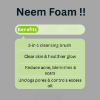anti acne, neem face wash, foaming face wash, face wash, neem, dark spots, pimples, blemishes, scars treatment, best facewash for acne, best acne face wash, facewash for pimples, pigmnetation, acne scars