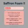 saffron face wash, foaming face wash with silicon brush, brightening face wash, face wash, foaming face wash, brightening skincare, skincare for whitening, natural extract, herbal extract skincare, deep cleansing, clean & clear, saffron, saffron facewash