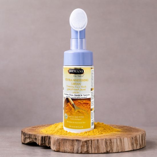 ubtan face wash, brightening cleanser, herbal foaming face wash, foaming face wash, face wash, face wash for glow, turmeric, untanm, ubtan foaming face wash for glowing skin, herbal brightening face wash for dull complexion, natural ubtan cleanser to remove impurities