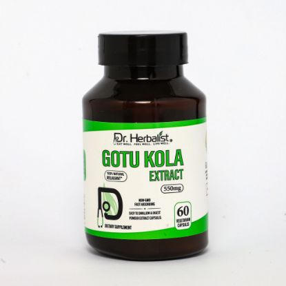Dr. Herbalist Gotu Kola Extract Capsules 550mg